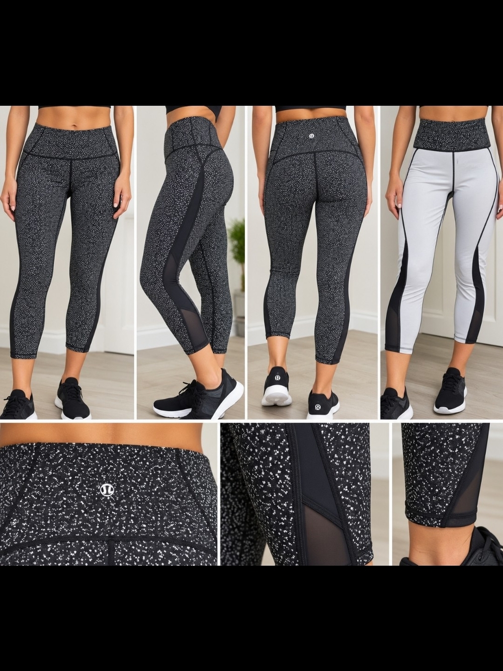 Lululemon Runday Crop Reflective Running Leggings – 23" Inseam –Reversable